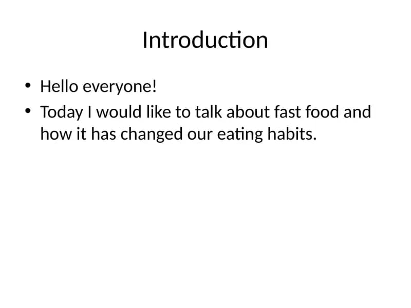 Tez taomlar tarixi (Fast Food History)