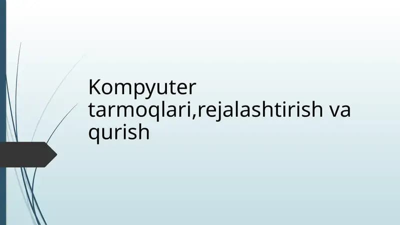 Optiktolalikabellarnio’rganish