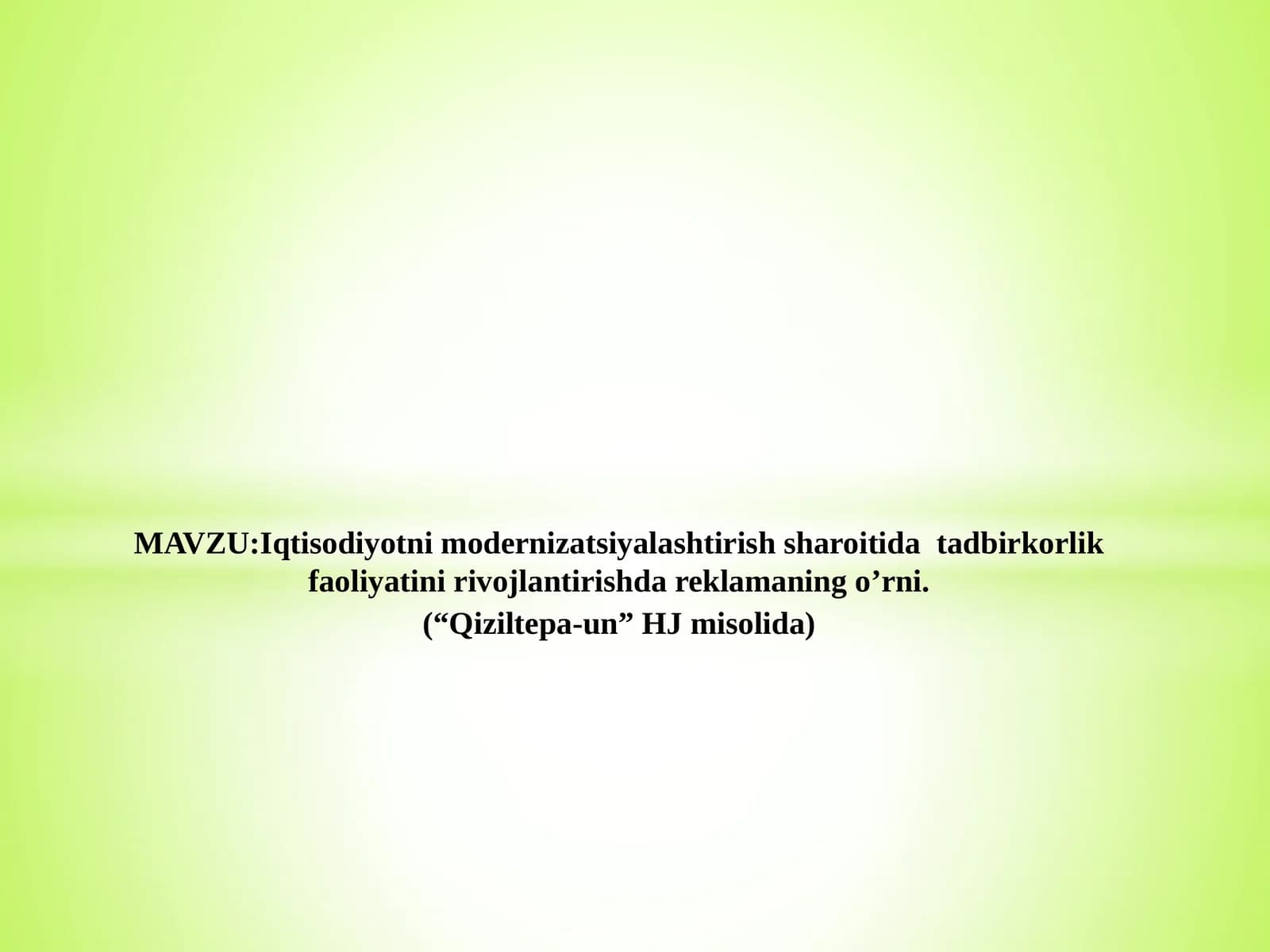 Modernizatsiyalash