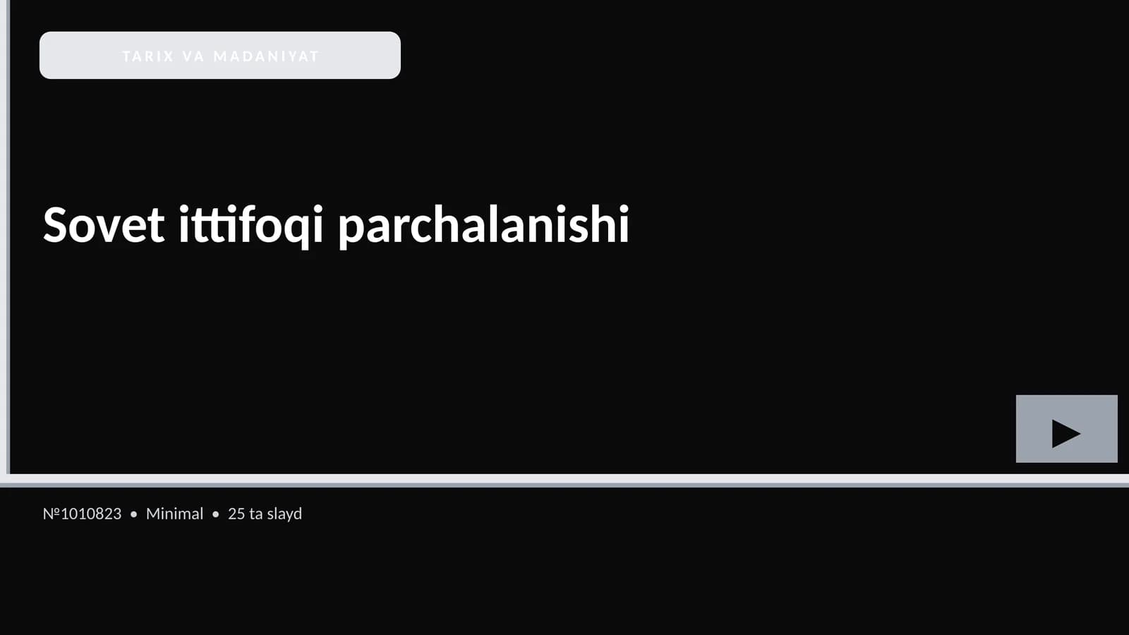 Sovet ittifoqi parchalanishi