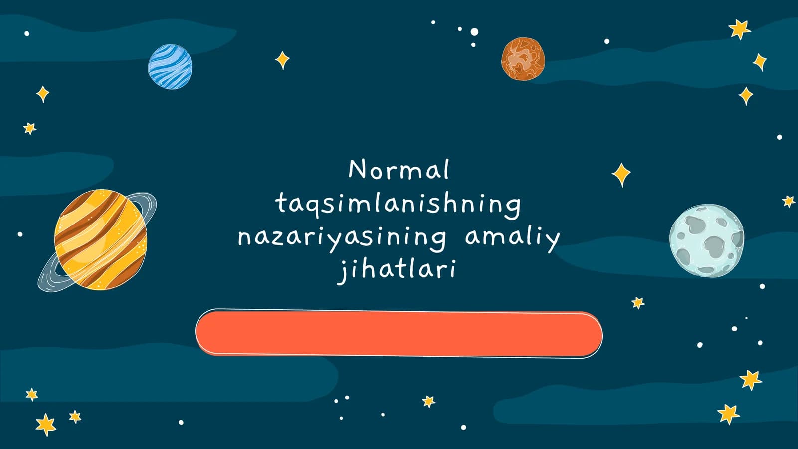 Normal taqsimlanishning nazariyasining amaliy jihatlari
