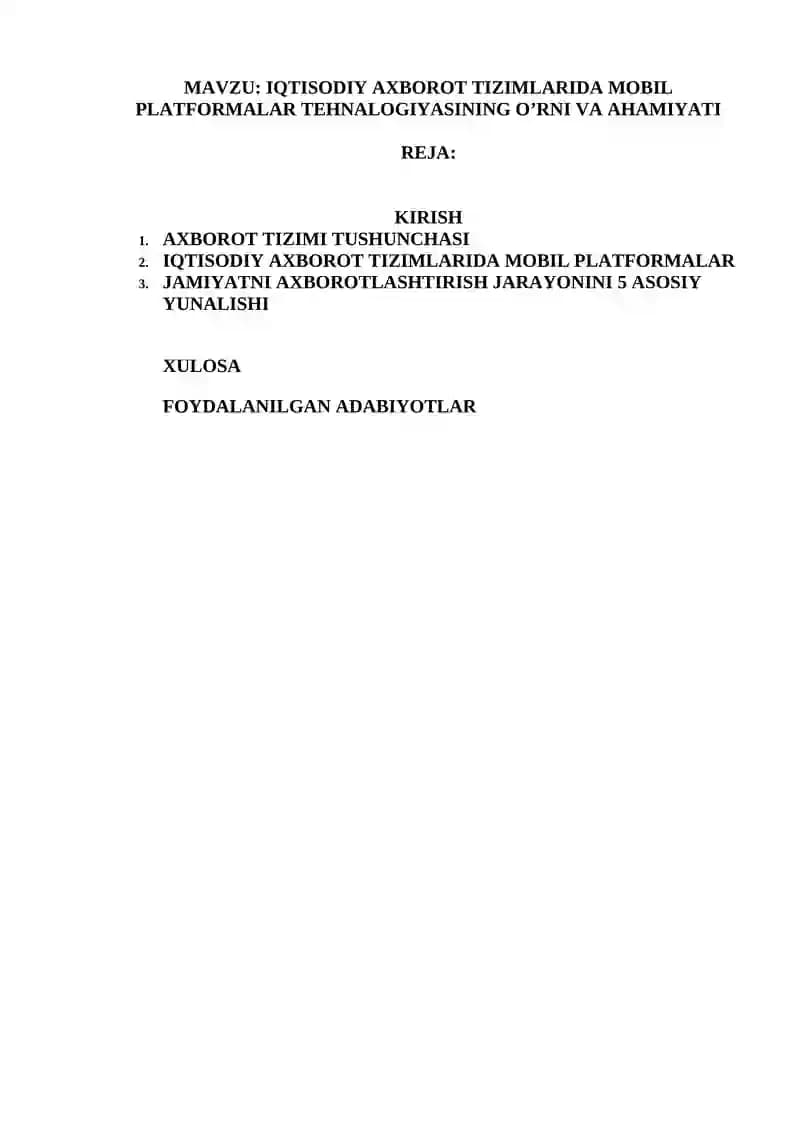 Axborot tizimi