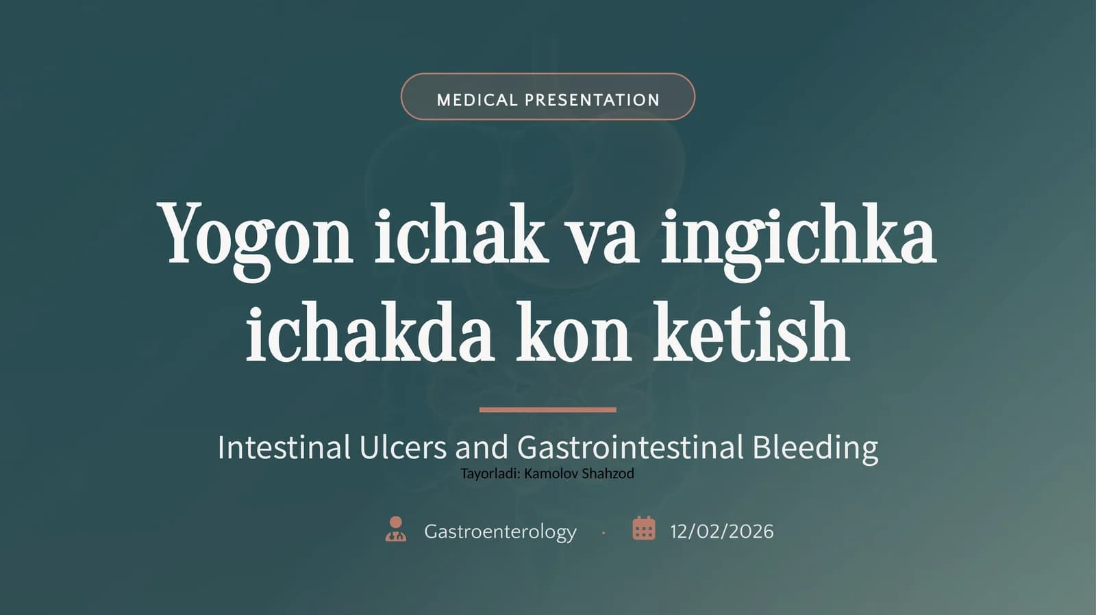 Yogʻon ichak va ingichka ichakdan qon ketishi