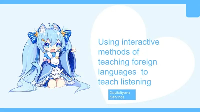 Foreign Language Listening Skills Teaching