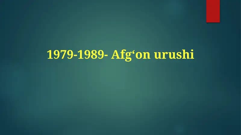 1979-1989-Afgʻonurushi