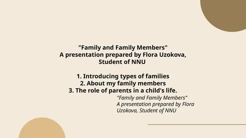Family and Family Members