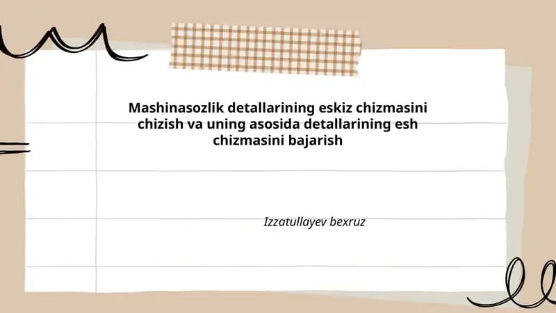 Eskiz chizmasi