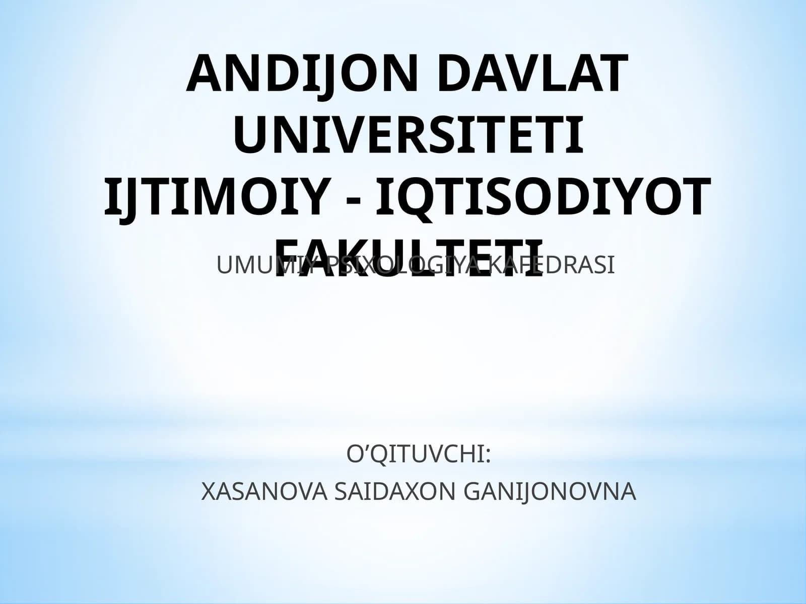 Umumi psixologiya