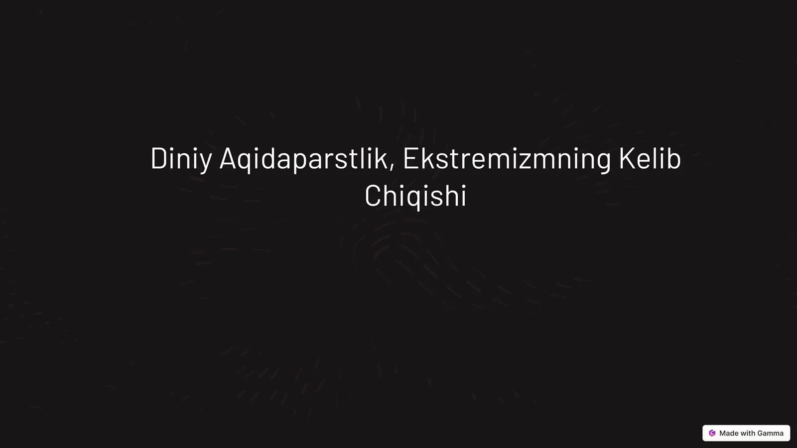 Diniy Aqidaparstlik, Ekstremizmning Kelib Chiqishi