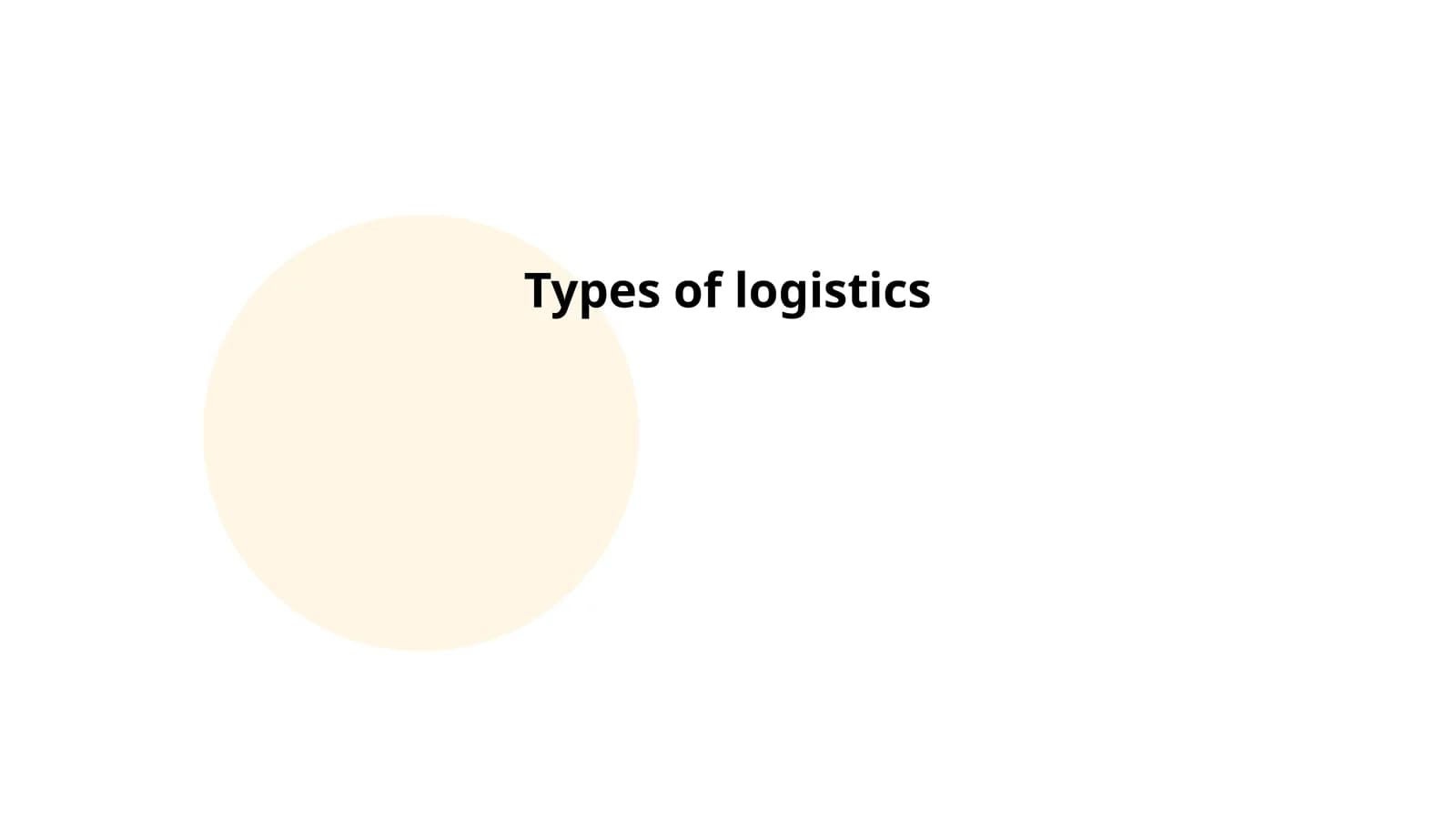 Types of logistics