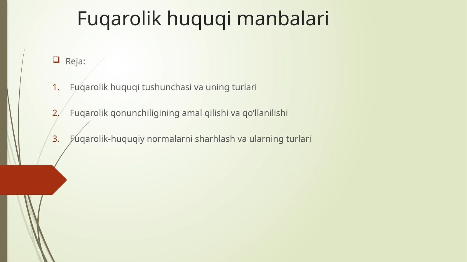 Fuqarolik huquqi manbalari