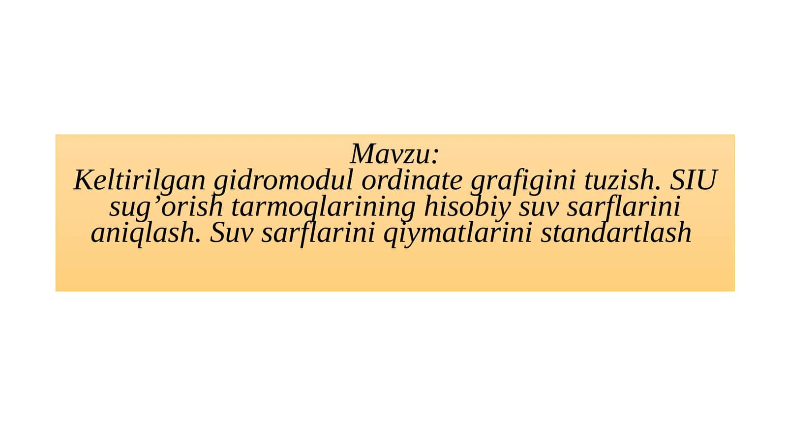 Keltirilganidromodulordinategrafigini tuzish