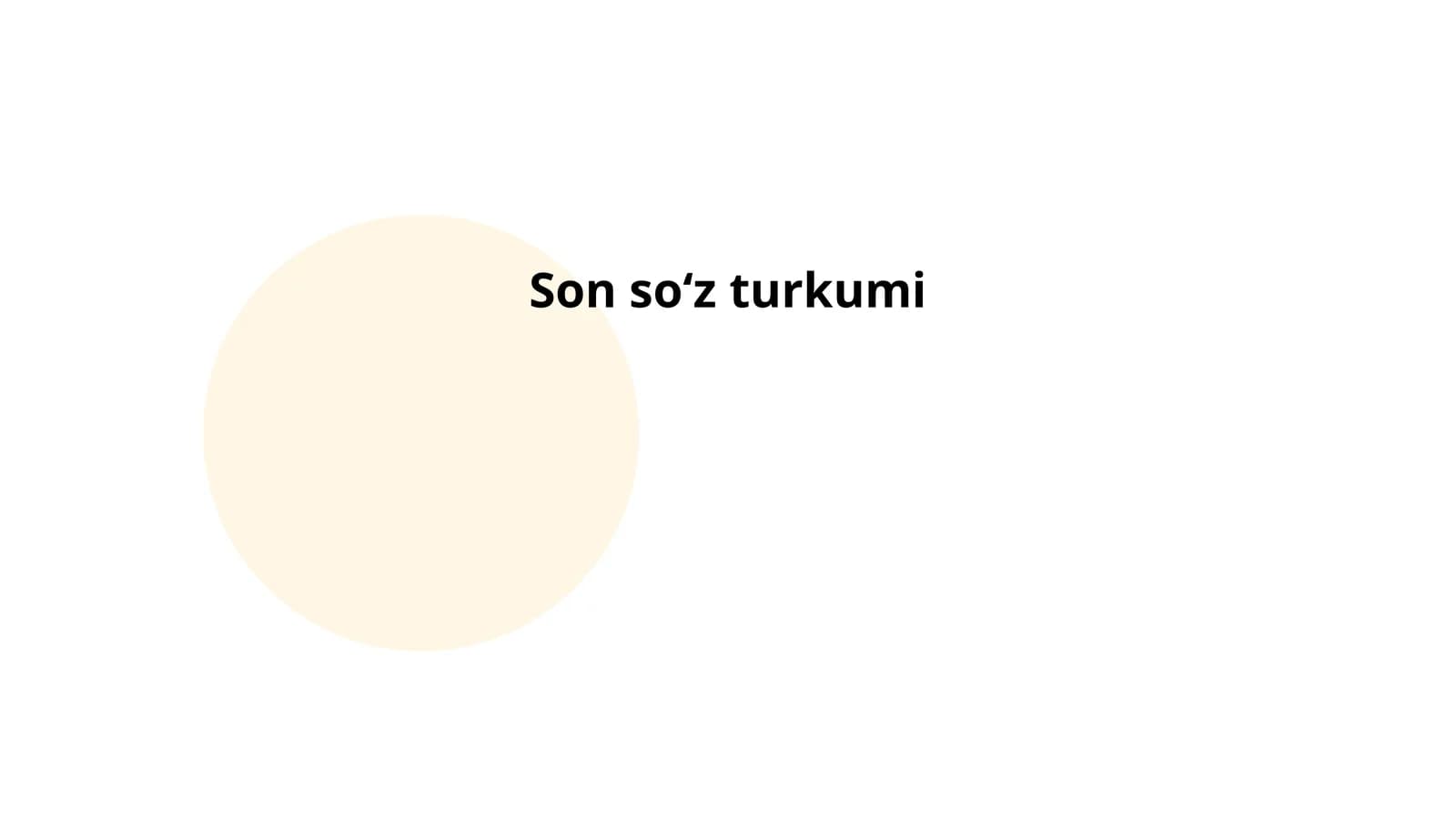 Son soʻz turkumi