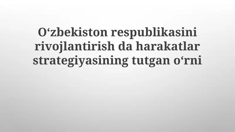 Taraqqiyot Strategiyasi