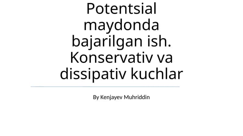 Dissipativ Kuchlar