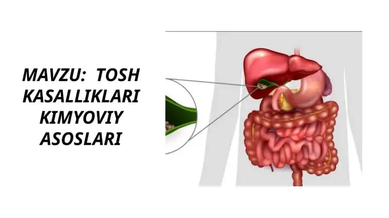 TOSH KASALLIKLARI KIMYOVIY ASOSLARI