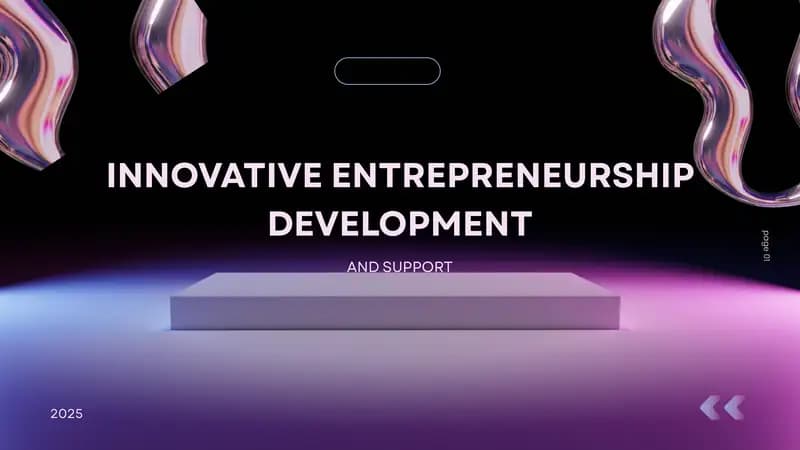 INNOVATIVE ENTREPRENEURSHIP DEVELOPMENT AND SUPPORT | INNOVATSION TADBIRKORLIKNI RIVOJLANTIRISH VA UNI QO'LLAB-QUVVATLASH(ENG)