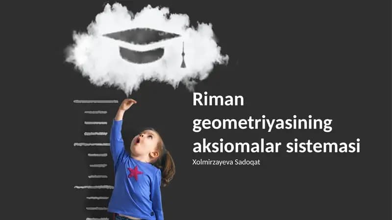 Riman geometriyasining aksiomalar sistemasi