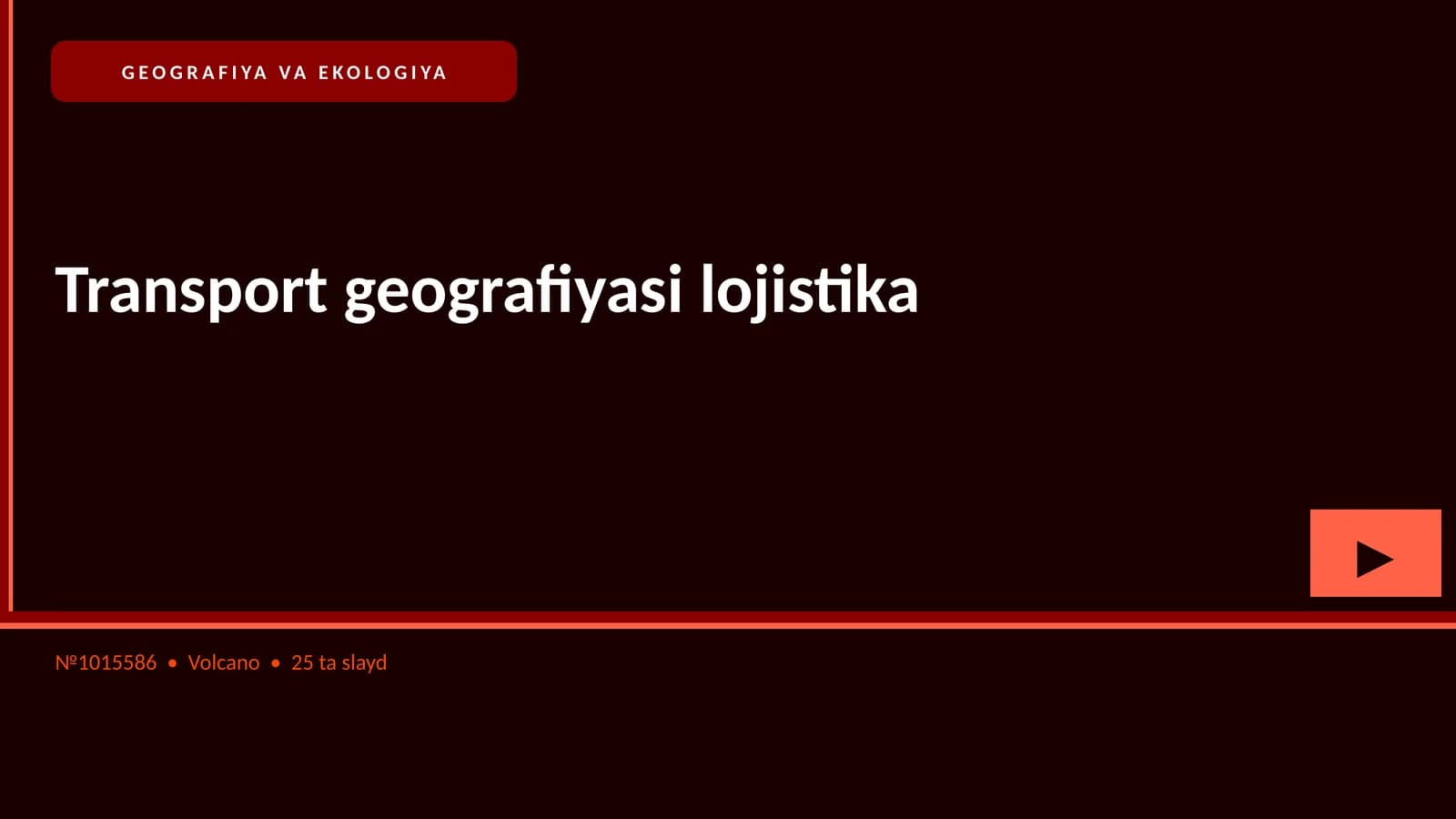 Transport geografiyasi lojistika