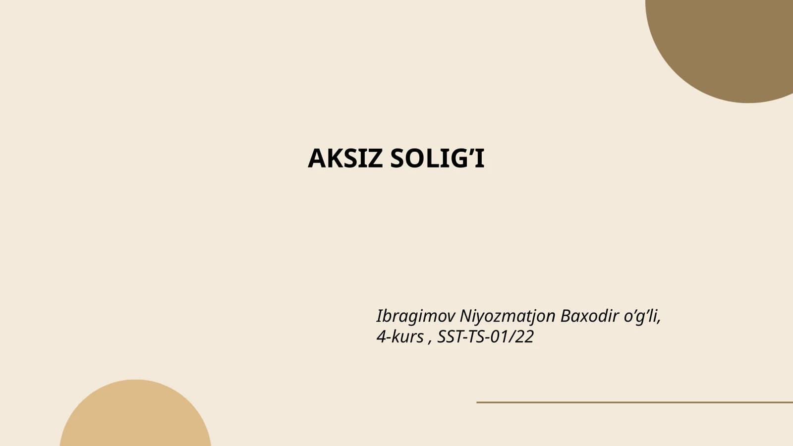 Aksiz Solig’i