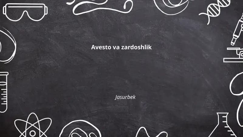 Avesto va zardoshlik