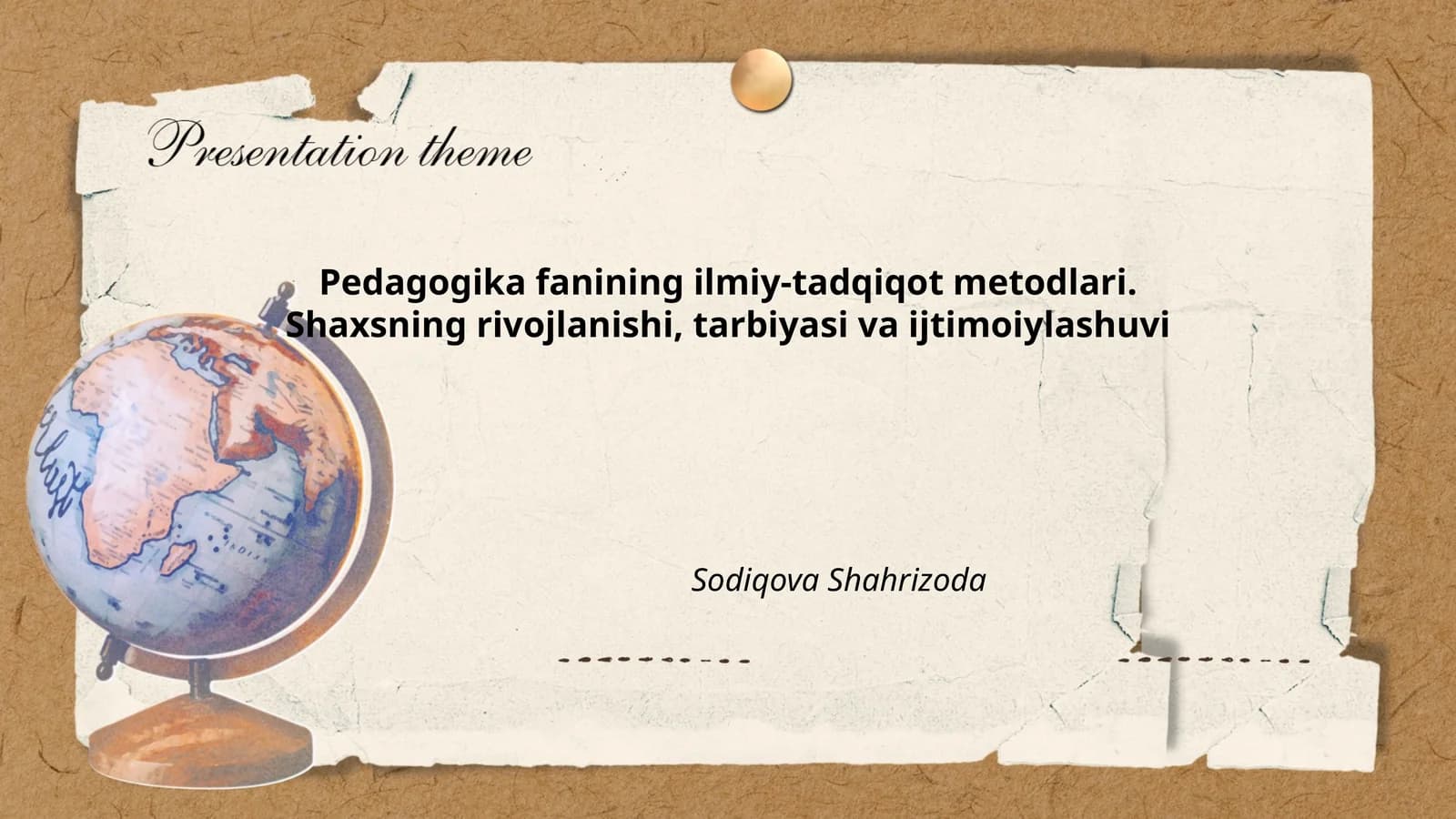 Pedagogika fanining ilmiy-tadqiqot metodlari