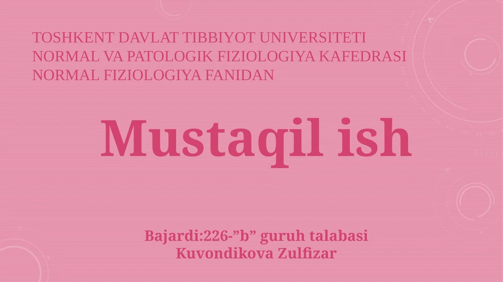 Leykositlar Fiziologiyasi