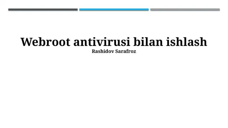 Webroot Antivirusi