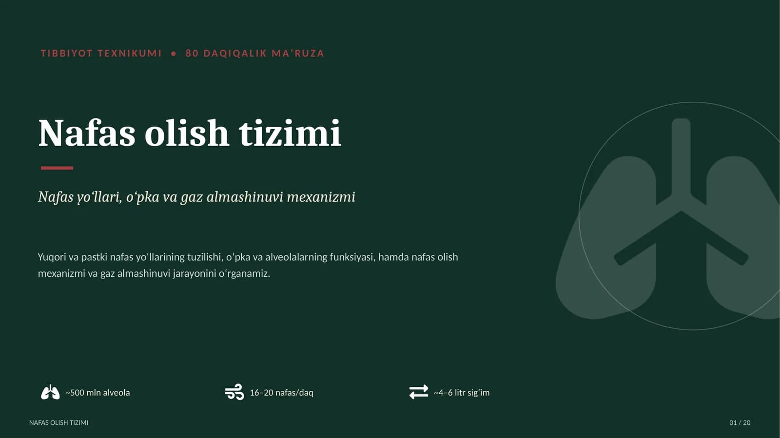 Nafas olish tizimi