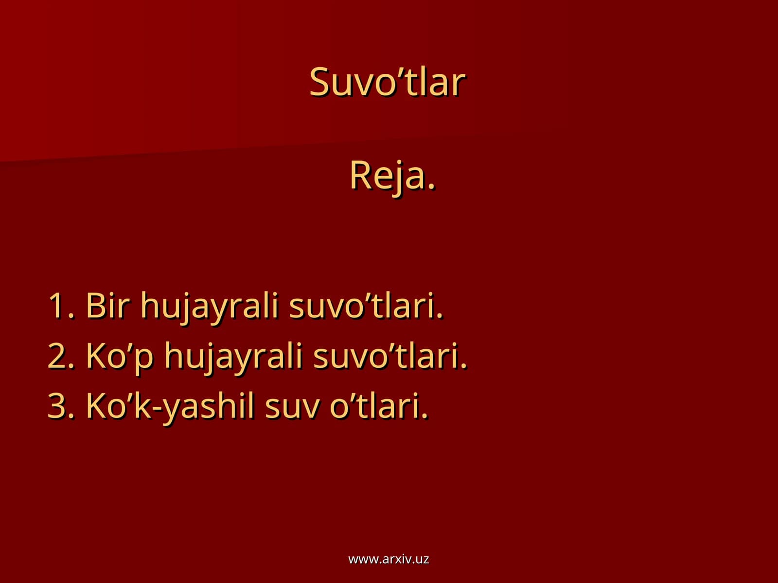Suvo’tlarReja