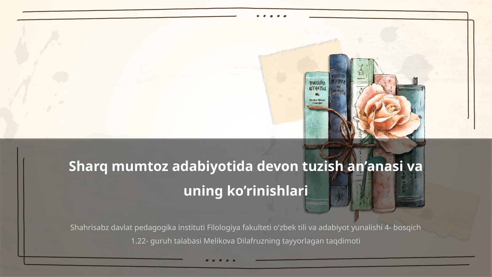 Devon tuzish an’anasi va uning ko’rinishlari