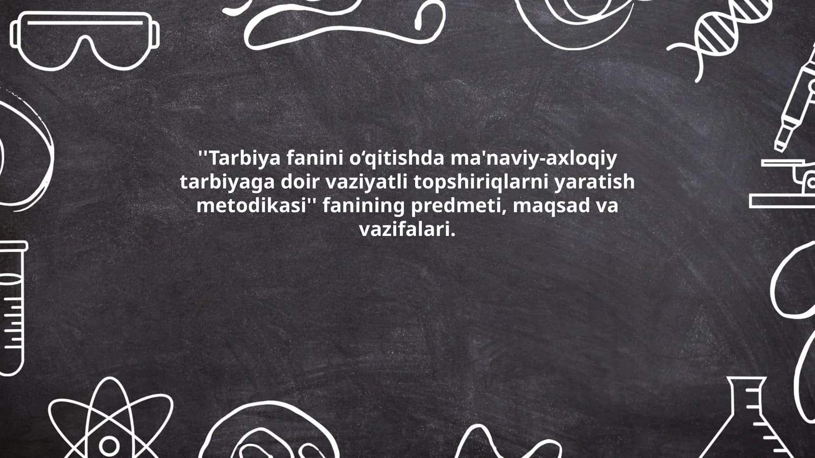 Tarbiya fanini o‘qitishda ma'naviy-axloqiy tarbiyaga doir vaziyatli topshiriqlarni yaratish metodikasi