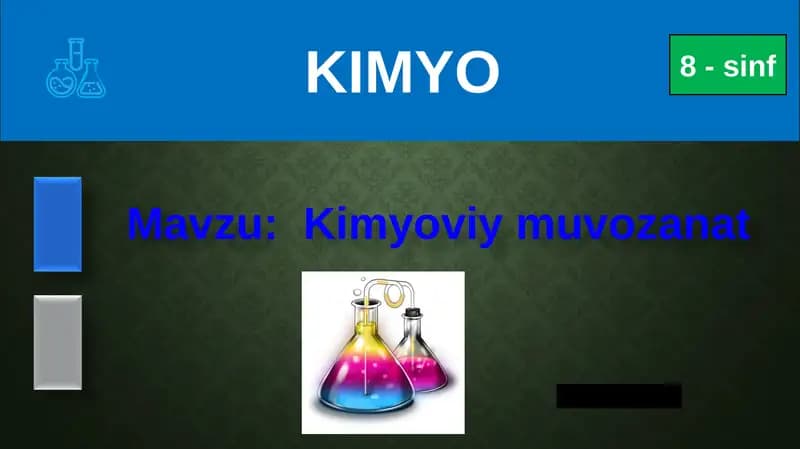 Kimyoviy muvozanat