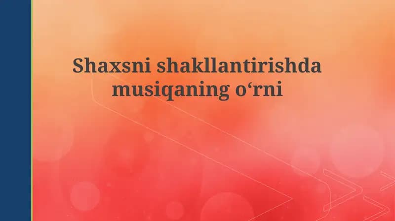 Musiqa va shaxsiyat