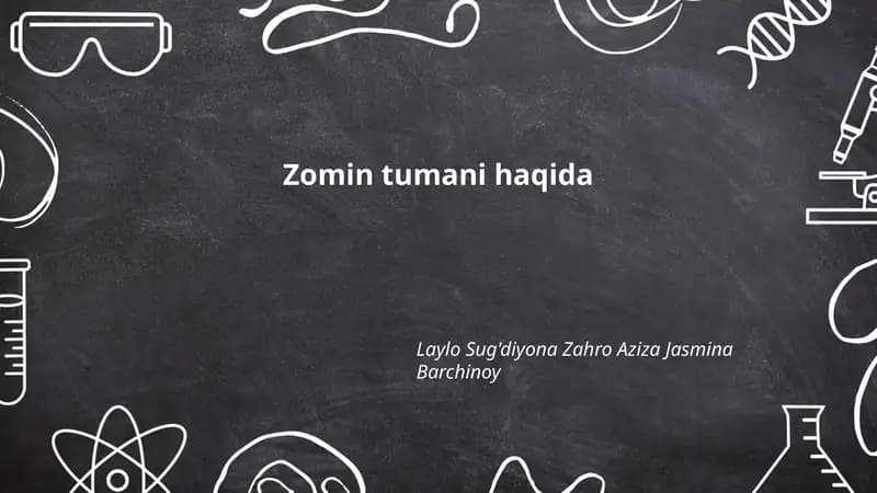 Zomin tumani haqida