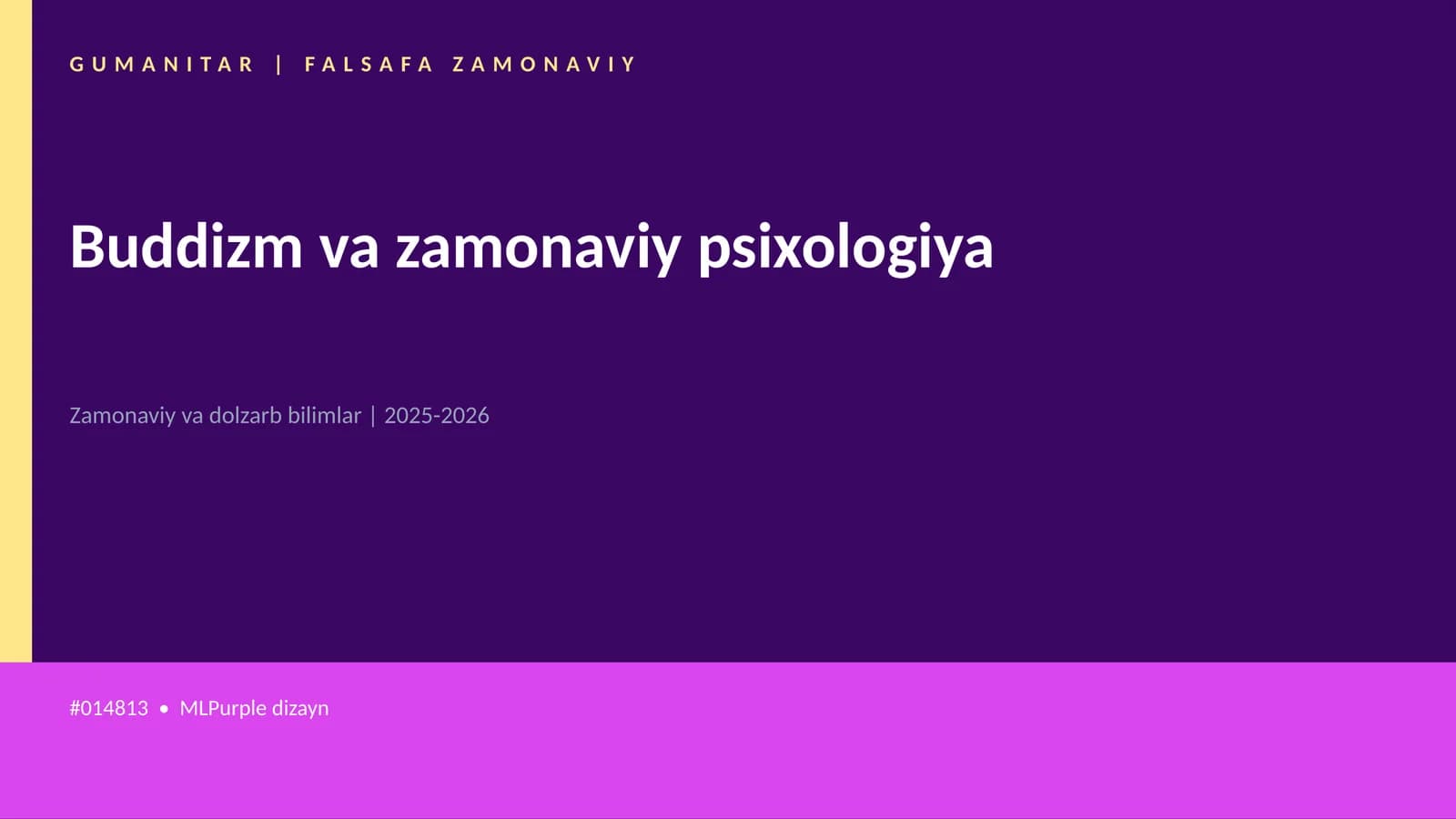 Buddizm va zamonaviy psixologiya