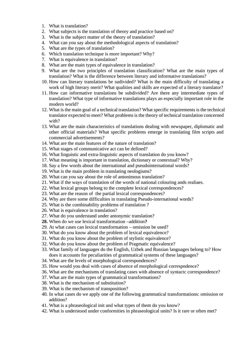 Translation Theories and Practices