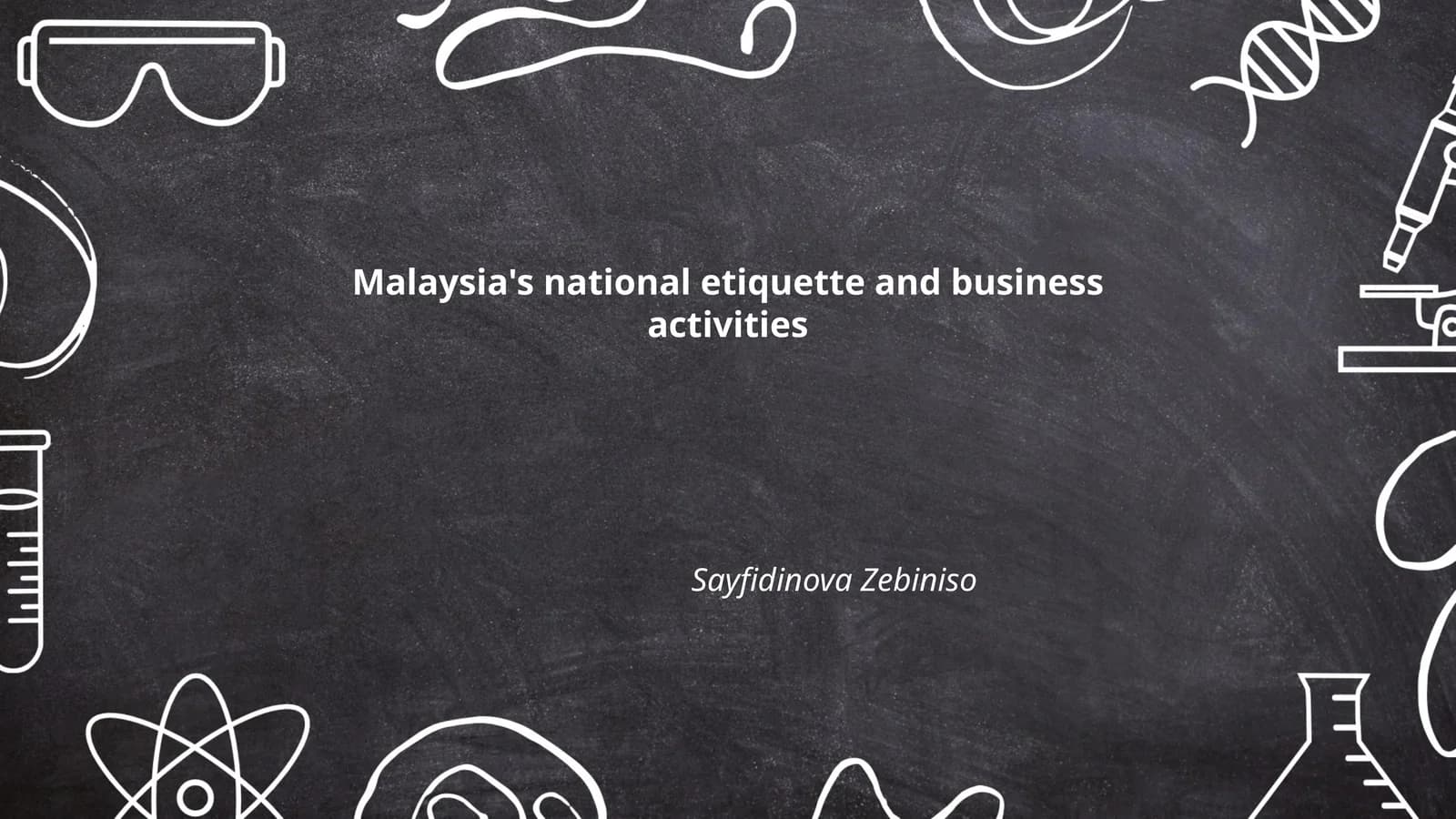 Malaysia's national etiquette and business activities