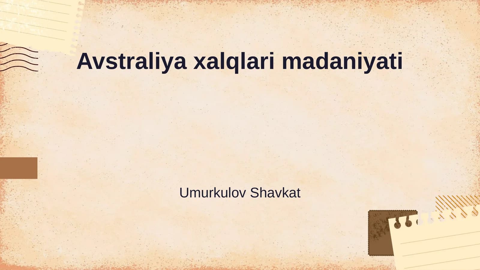 Avstraliya xalqlari madaniyati