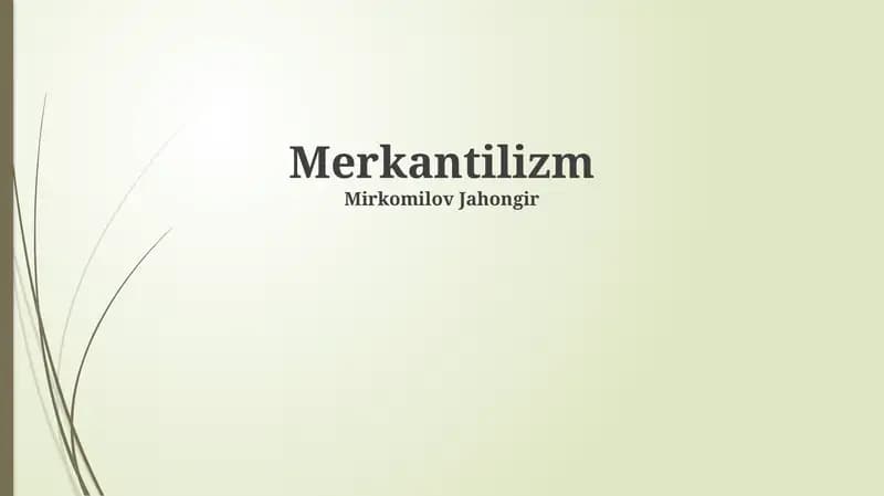 Merkantilizm