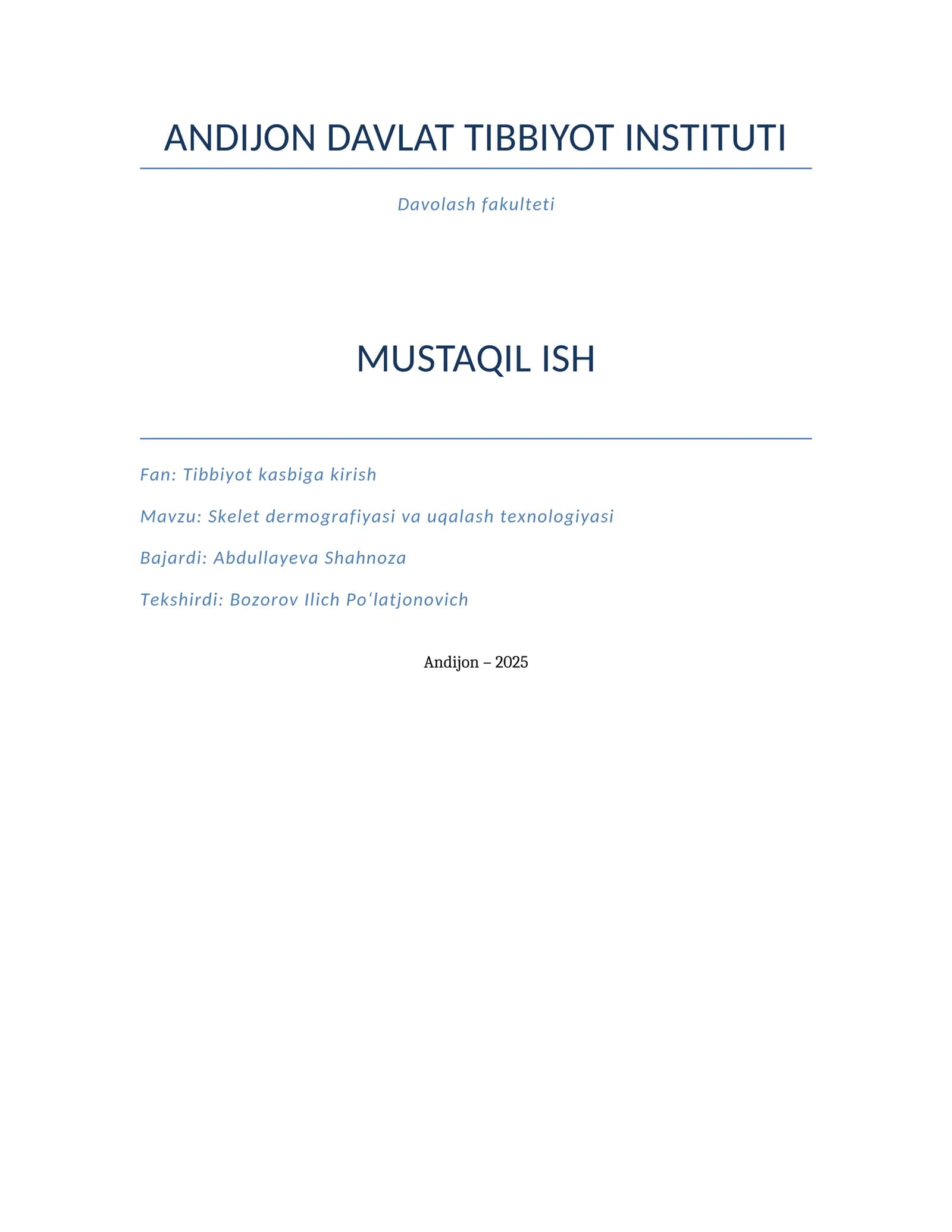 Skelet dermografiyasi va uqalash texnologiyasi