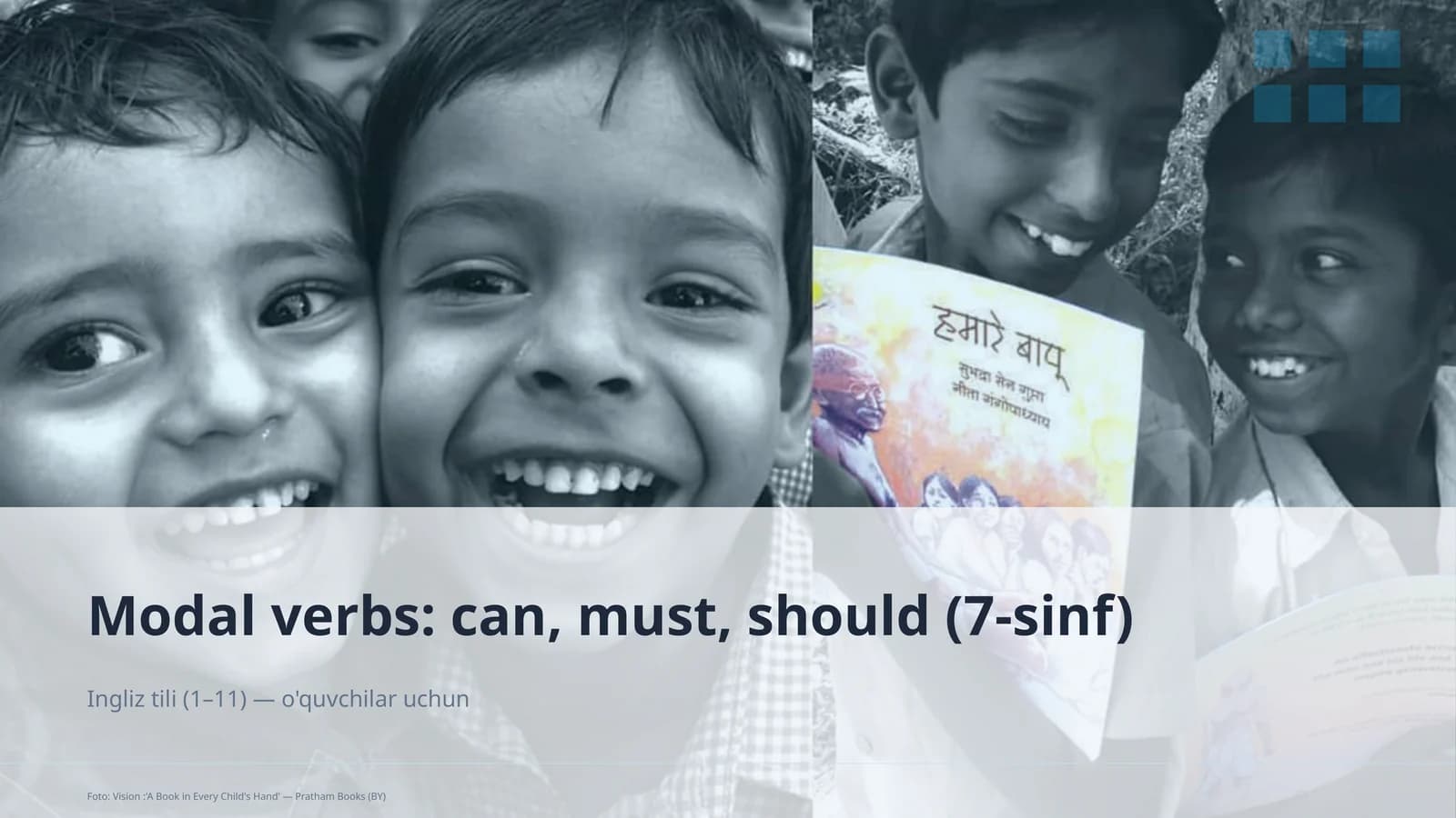 Modal verbs: can, must, should (7-sinf)
