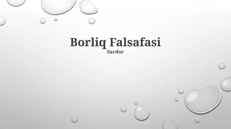 Borliq Falsafasi