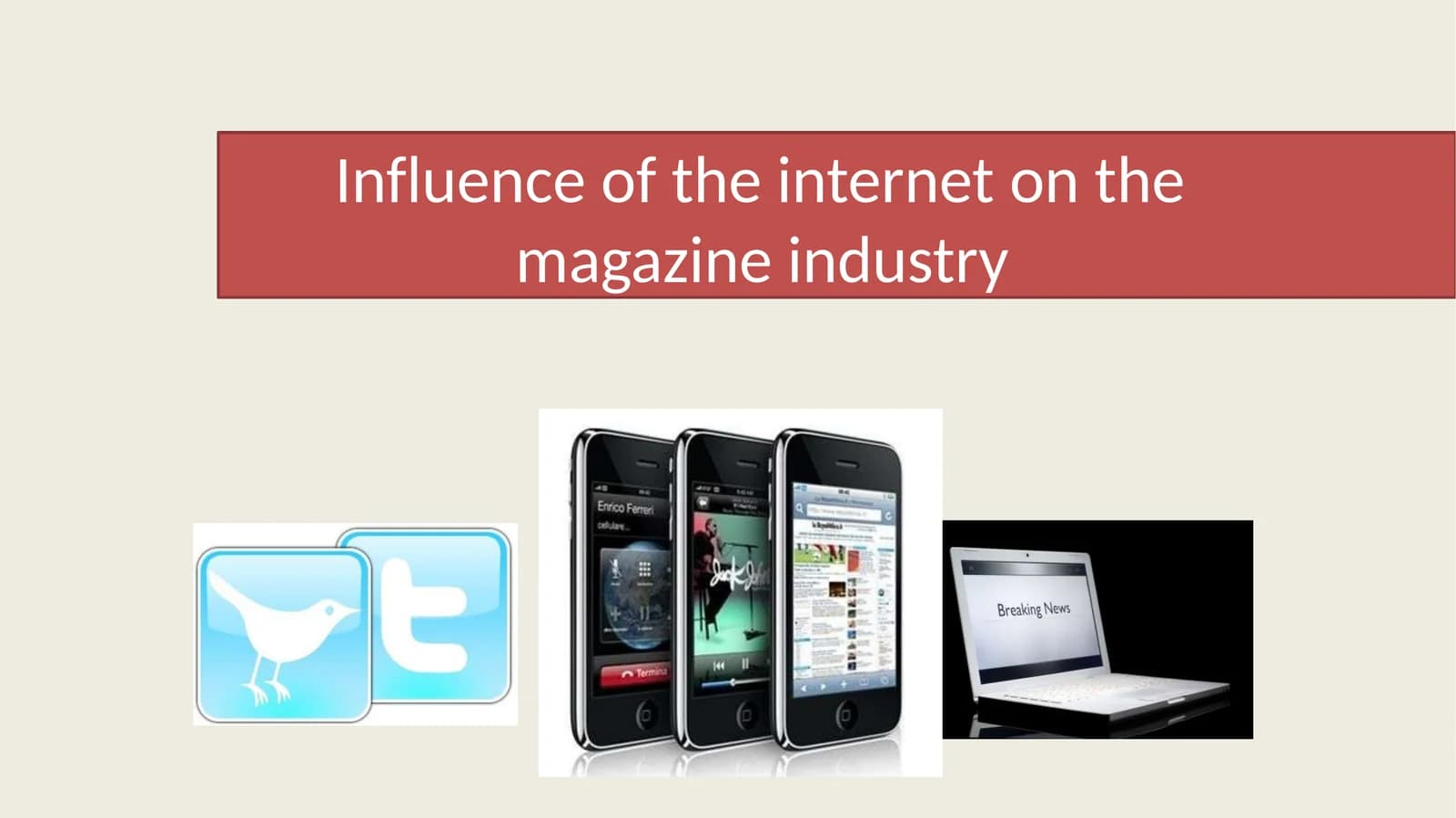 Influence of the internet on the magazine industry