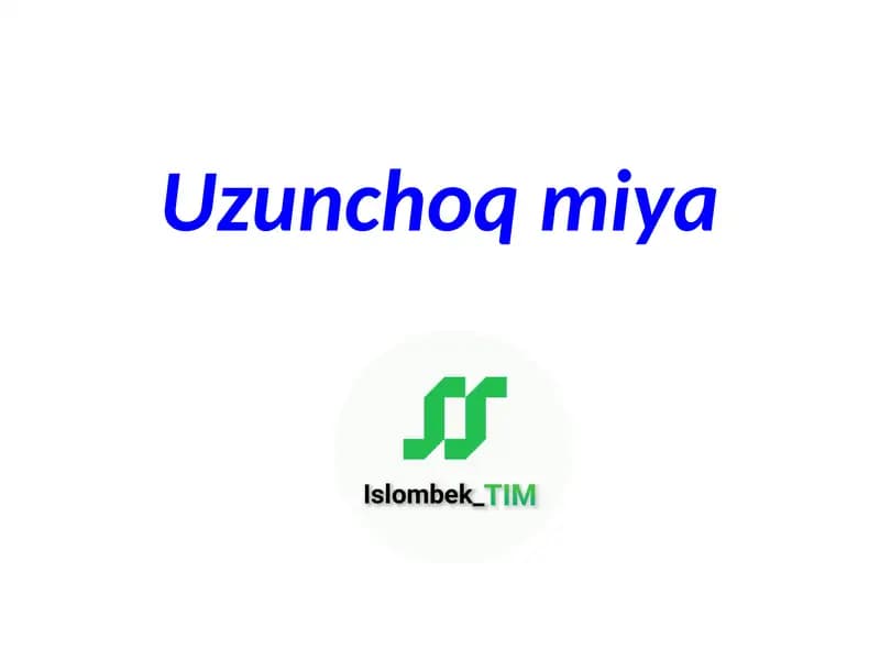 Uzunchoq miya