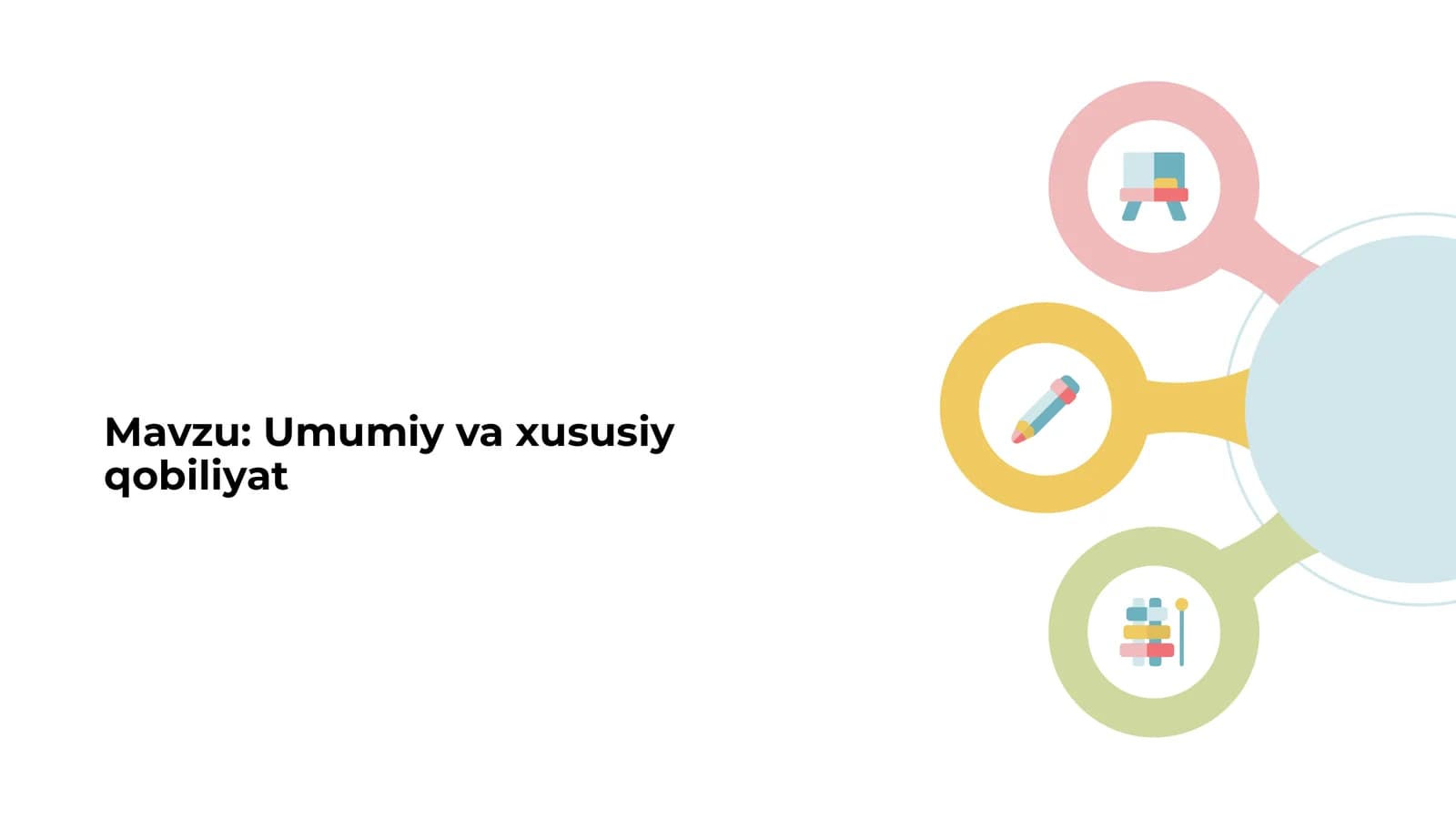 Umumiy va xususiy qobiliyat