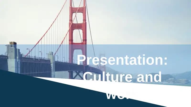 Culture and work