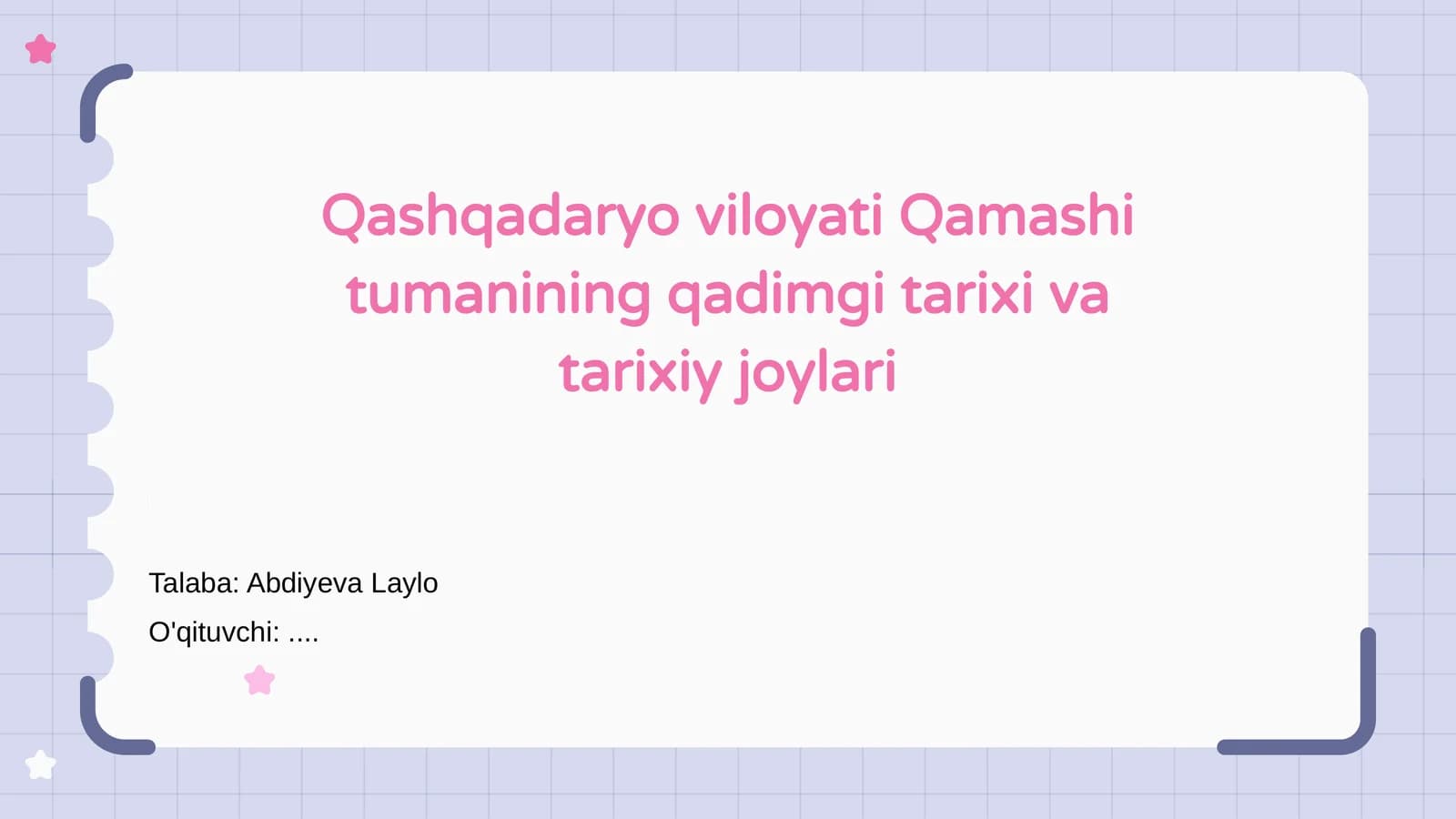 Qashqadaryo viloyati Qamashi tumanining qadimgi tarixi va tarixiy joylari