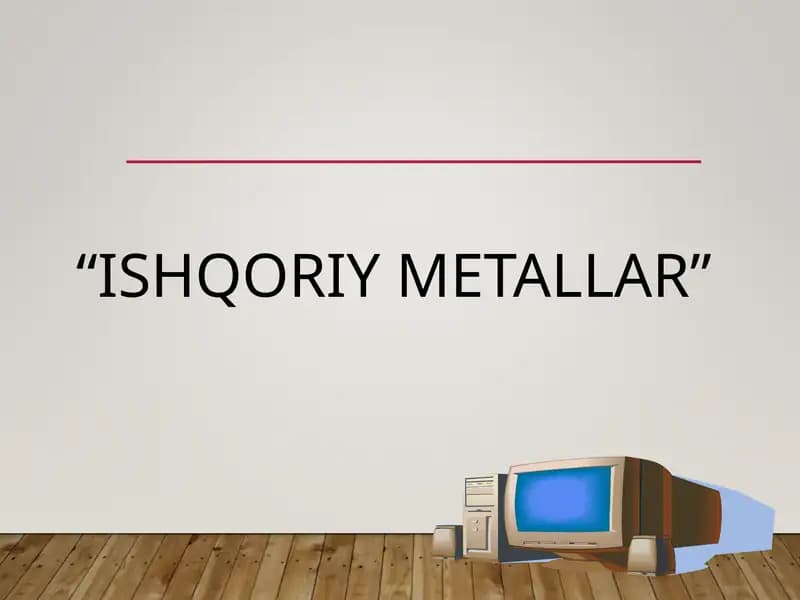 ISHQORIY METALLAR