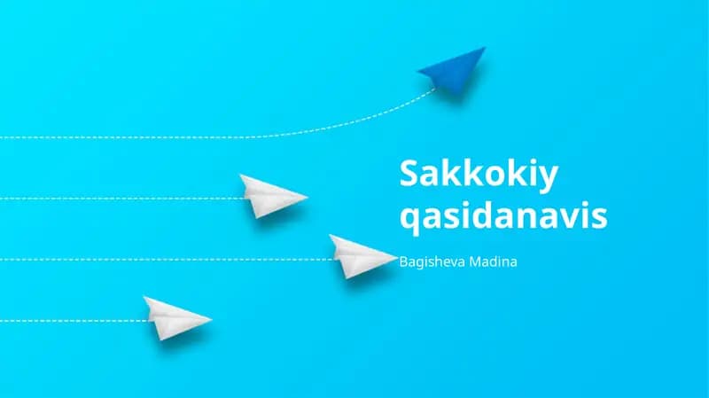 Sakkokiy qasidanavis
